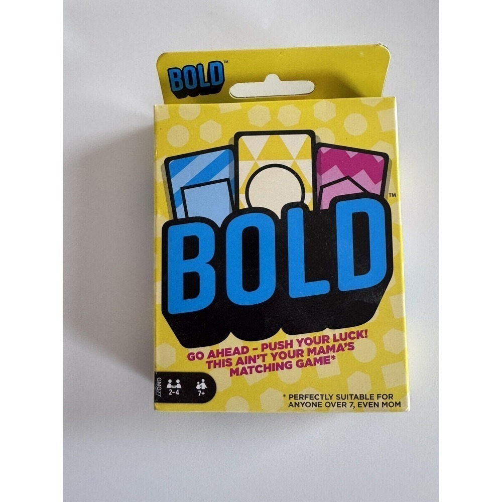Bold Card Game (Mattel, 2019) Complete Brand New, Travel Friendly, Family Fun